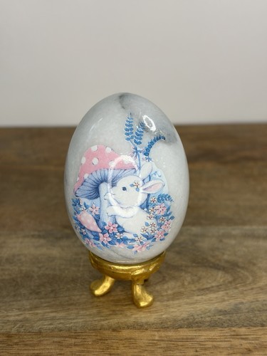 Enesco marble hand - painted, egg